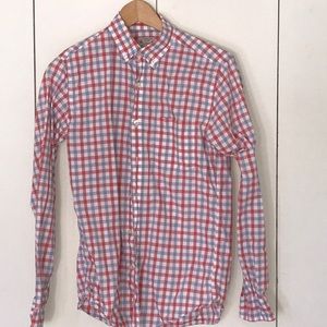 J. Crew Mens Plaid cotton shirt.  Sz XS